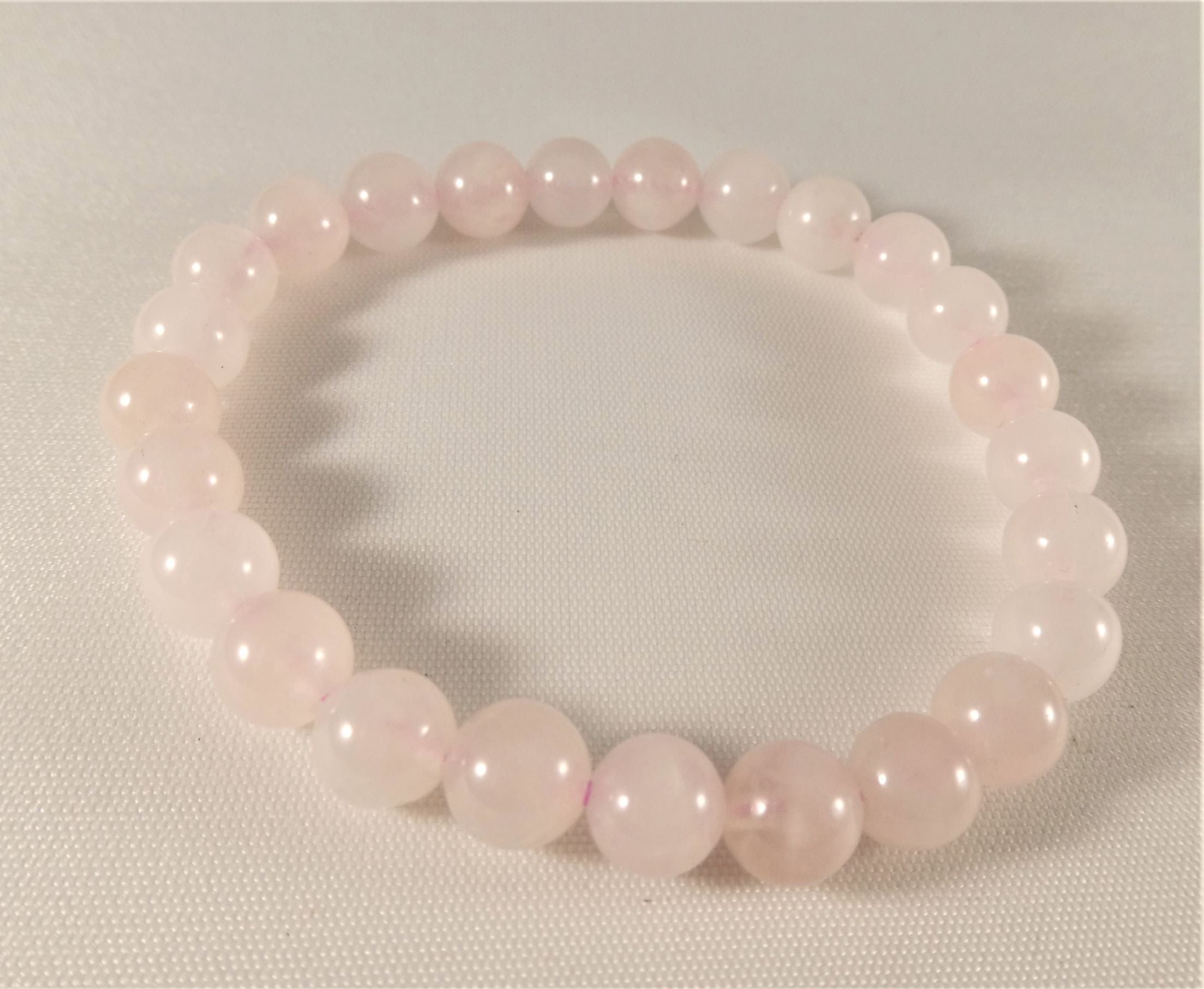 Rosenquarz - Armband Kinder - Kugel 6mm