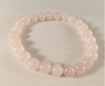 Rosenquarz - Armband Kinder - Kugel 6mm