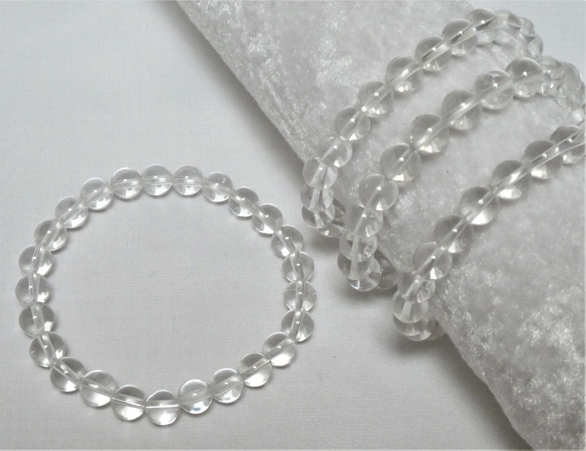 Bergkristall - Armband - Kugel 8 mm