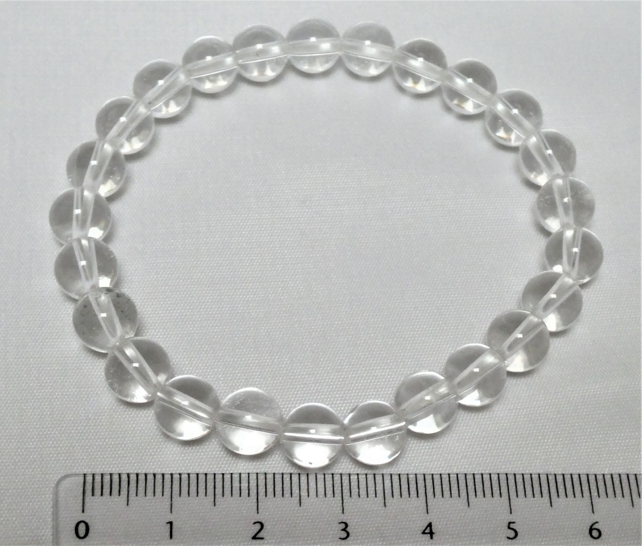 Bergkristall - Armband - Kugel 8 mm