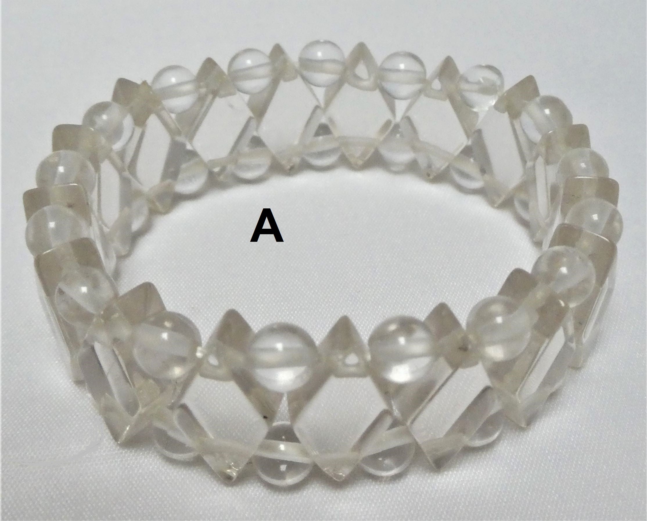 Bergkristall - Armband - Rauten