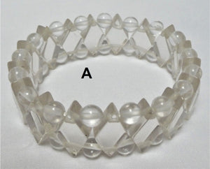 Bergkristall - Armband - Rauten