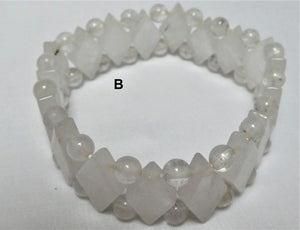 Bergkristall - Armband - Rauten