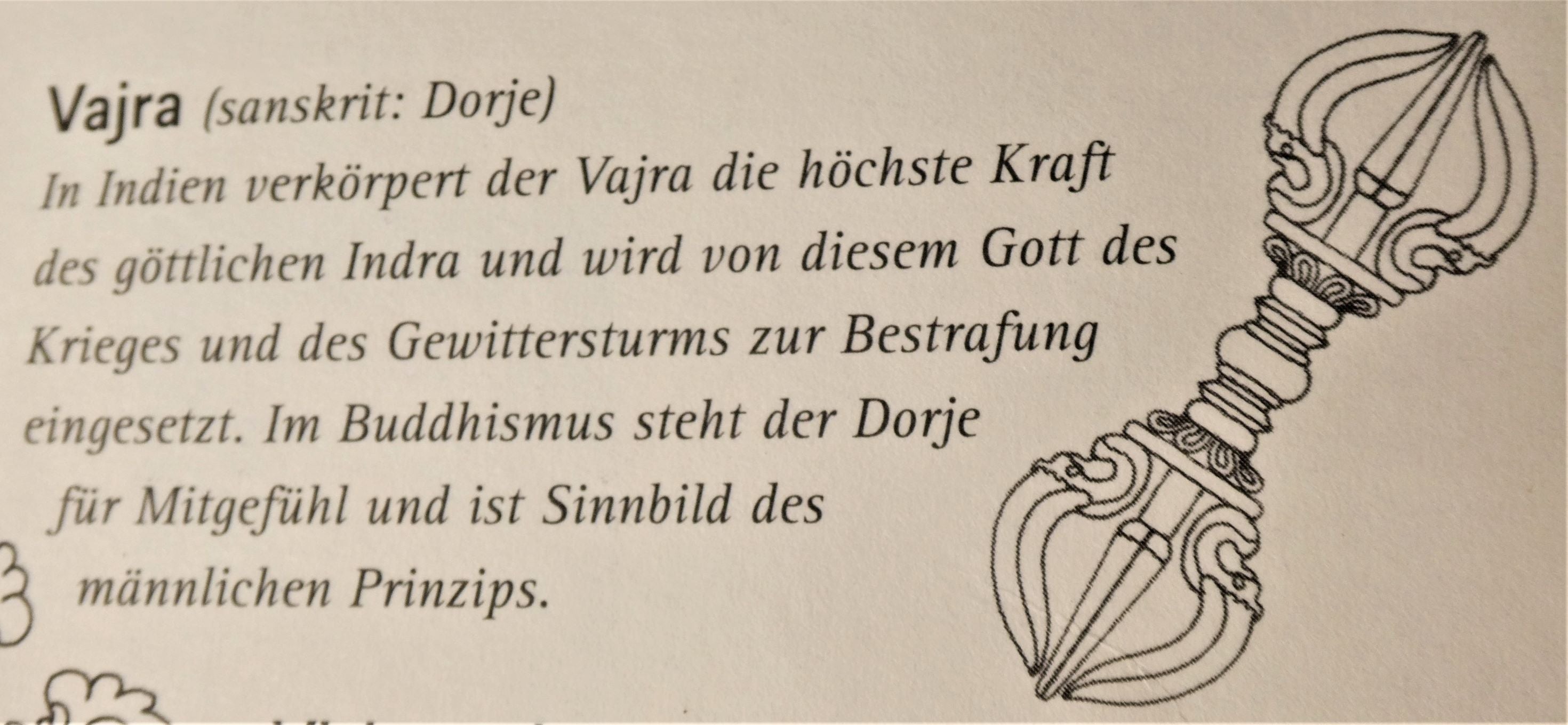 Bergkristall - Dorje - Buddhistisch