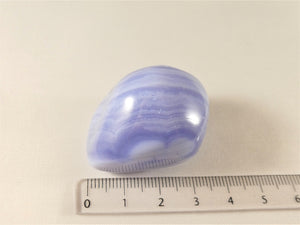 Chalcedon blau - Trommelstein