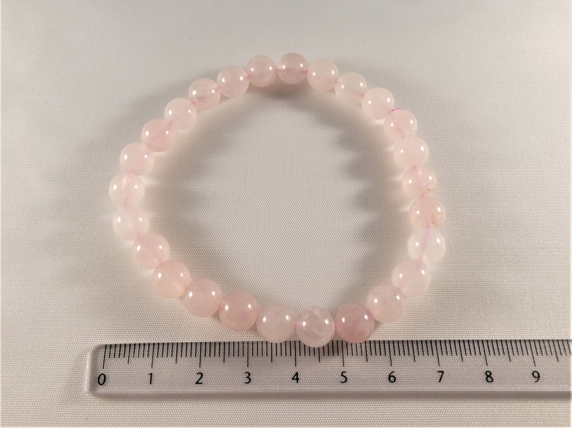 Rosenquarz - Armband - Kugel 6 mm /  8 mm