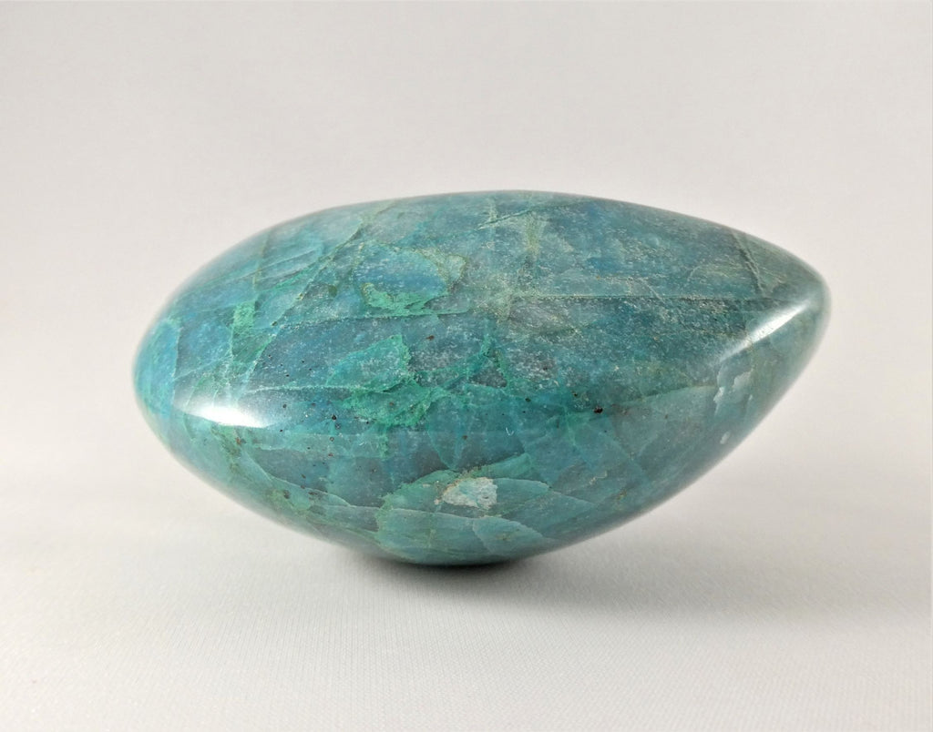 Chrysokoll - Malachit,   Handschmeichler - sehr groß